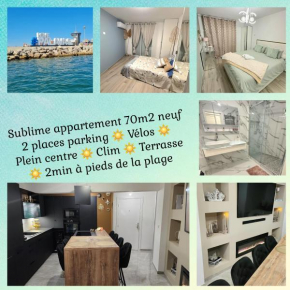 L'Eden Palavas Sublime T3 de 70m 2 Terrasse Parking - 2 pas de la plage